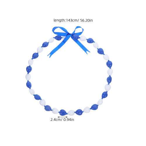 Rote Acryl-Perlenkette Partydeko Abschlussfeier Schmuck 1