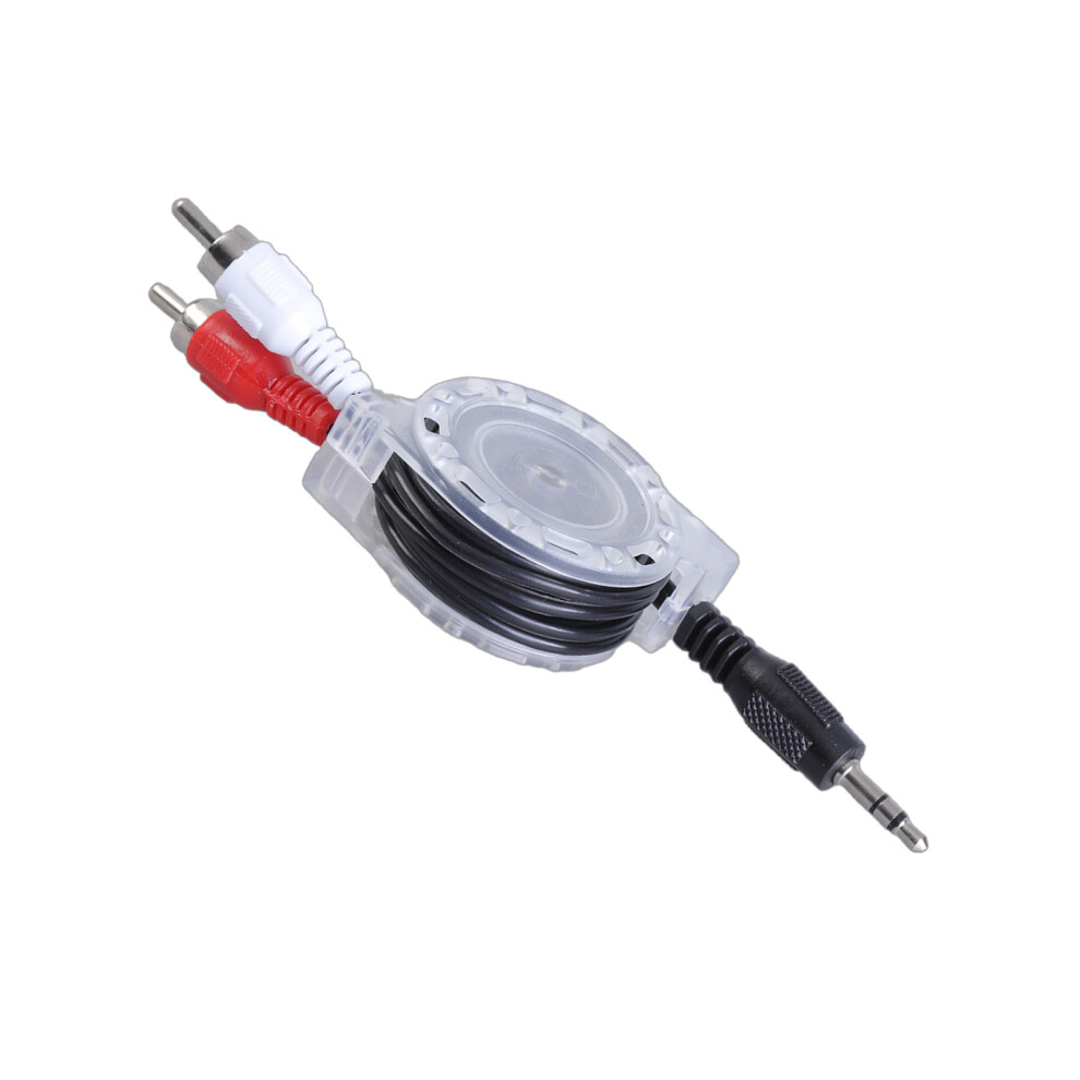 3.5Mm To 2Rca Telescopic Cable Y Splitter Adapter Stereo 3.5Mm 7732000151736
