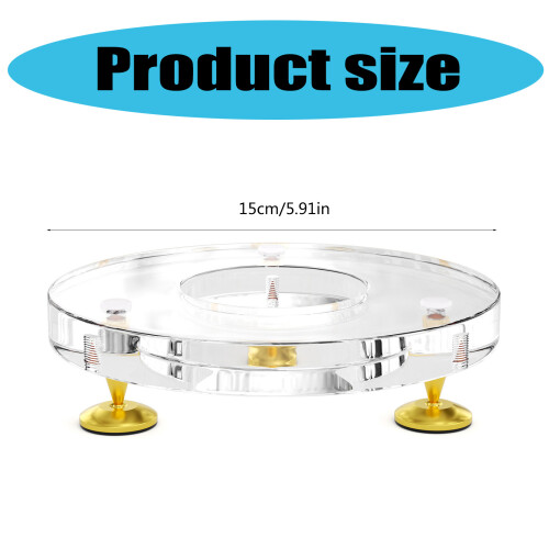 Clear Acrylic Speaker Mount for Desk AntiSlip Base Speaker Stand 2