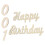 2 Sets Holz Happy Birthday Für 100 Tage 1