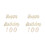 2 Sets Holz Happy Birthday Für 100 Tage 9