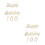 2 Sets Holz Happy Birthday Für 100 Tage 7