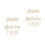 2 Sets Holz Happy Birthday Für 100 Tage 10