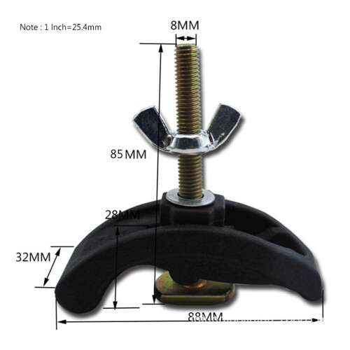 Pièces de Machine à graver CNC, fixation de plaque de-Noir 1