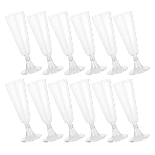 24 Unidades Vaso Plástico Para Vino Y Con Pie