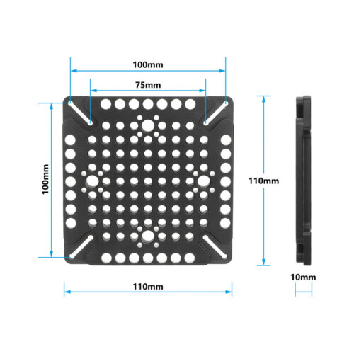 Aluminum Alloy Quick Release Cheese Extension Plate for 2