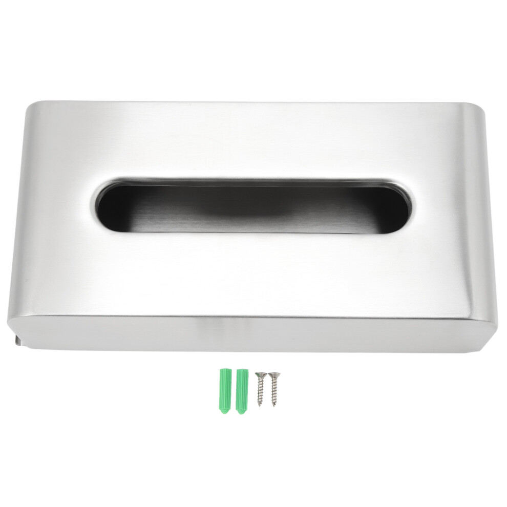 Wall Mounted Tissue Box 304 Stainless Steel Rectangle Scratch Resistance Tissue Box Holder for Home-image-OPC-PM7W7ZR-NEW