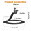 Projector Holder 1/4in Screw Adjustable Projector Desk Mount 3