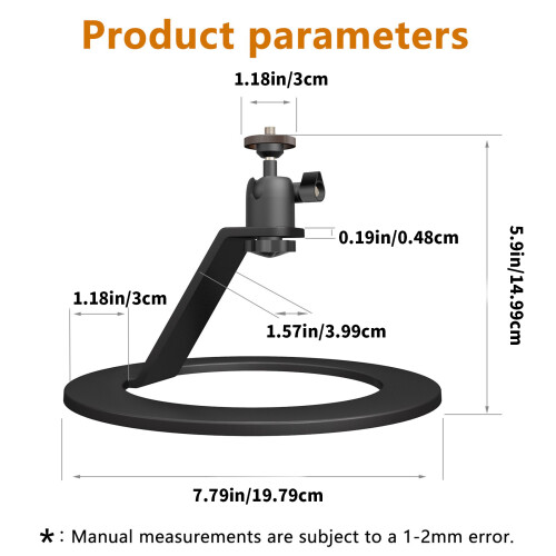 Projector Holder 1/4in Screw Adjustable Projector Desk Mount 2