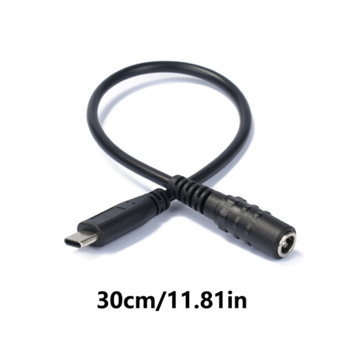 Type C USB to DC5521 5.5x2.1mm Female Connector Adapter for 5V 2