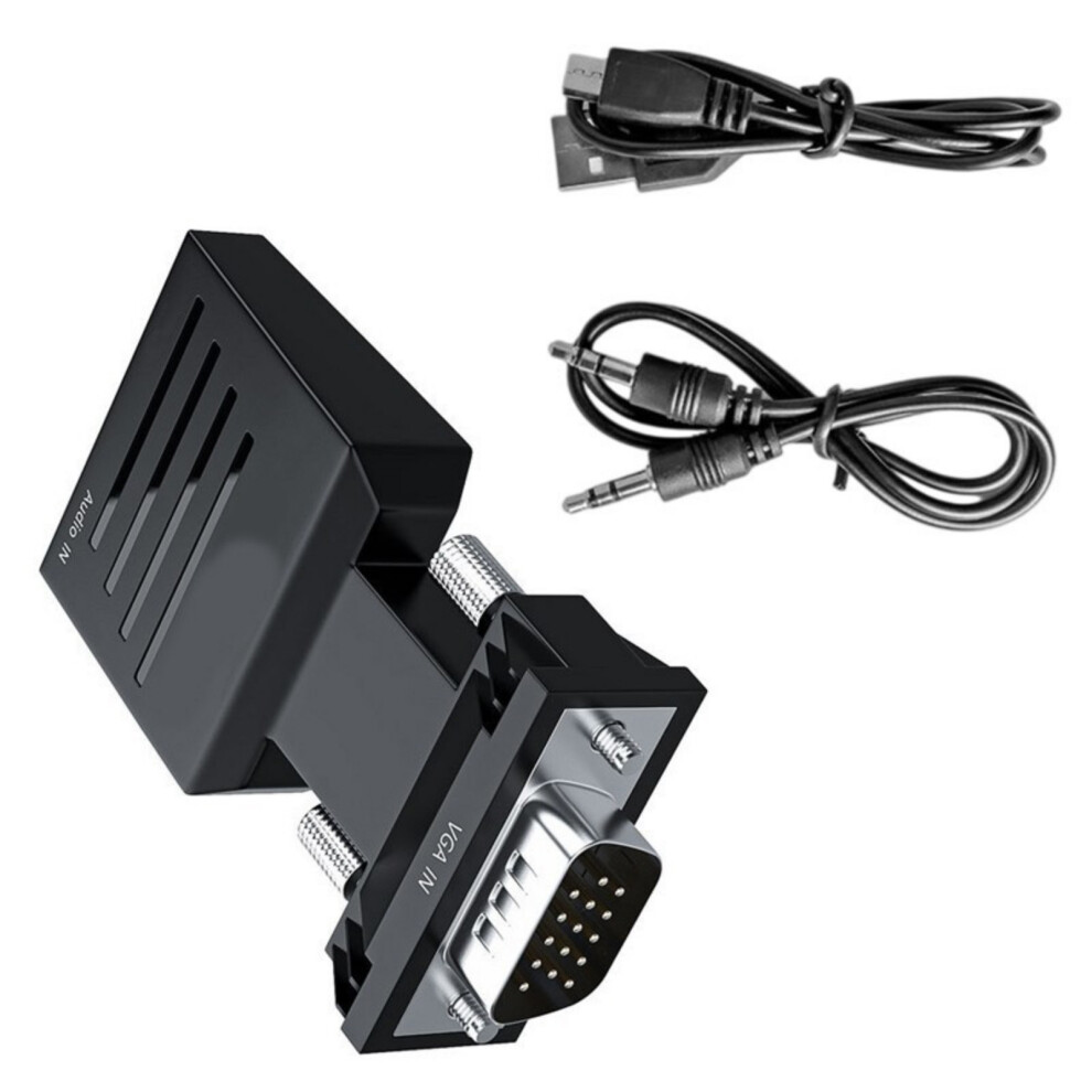 1080P Female HDTV to VGA Male Converters Adapter Dongle with-image-OPC-PM7W8ZK-NEW