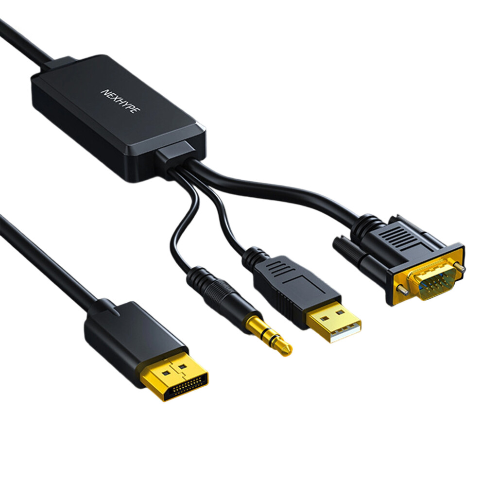 Advanced Vga To Dp Video Sound Conversion Cord Ensures Stable 7704000029230