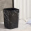 Waste Paper Basket Bathroom Plastic Black 1pack 7
