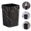 Waste Paper Basket Bathroom Plastic Black 1pack 9