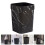 Waste Paper Basket Bathroom Plastic Black 1pack 3