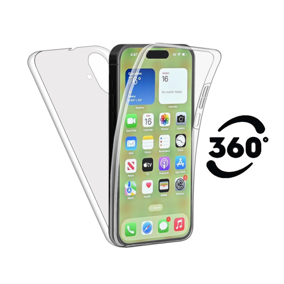 Case For Apple Iphone 17 Full 360 Protection Front And Back Cover Clear 3479060255007