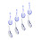 8Pcs Ceramic Chinese Style Small Soup Spoons For Restaurant Tableware 2