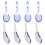 8Pcs Ceramic Chinese Style Small Soup Spoons For Restaurant Tableware 6