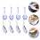 8Pcs Ceramic Chinese Style Small Soup Spoons For Restaurant Tableware 8