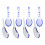 8Pcs Ceramic Chinese Style Small Soup Spoons For Restaurant Tableware 9