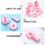 10St Professionele Manicure Rek Roze, PVC Nageltip Display 7