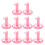 10St Professionele Manicure Rek Roze, PVC Nageltip Display 2