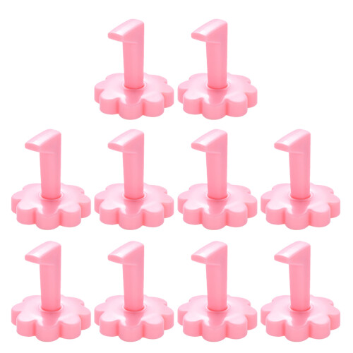 10St Professionele Manicure Rek Roze, PVC Nageltip Display 1