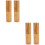 4 Unidades Vacíos Labial Bambú Dorado 12,1 Mm 6