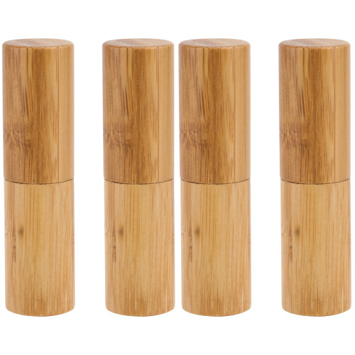 4 Unidades Vacíos Labial Bambú Dorado 12,1 Mm 1