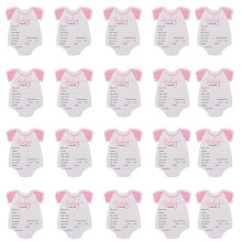 20 Pièces Cartes De Prédiction Pour Bain Bébé Photo -