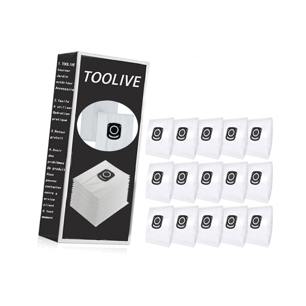 Pack of 15 vacuum cleaner bags for Rowenta Hygiene+ ZR200520 ZR200720 Swirl R39 Dust bags for Rowenta Compact Power, X-Trem Power & Si-image-OPC-PM7WK72-NEW