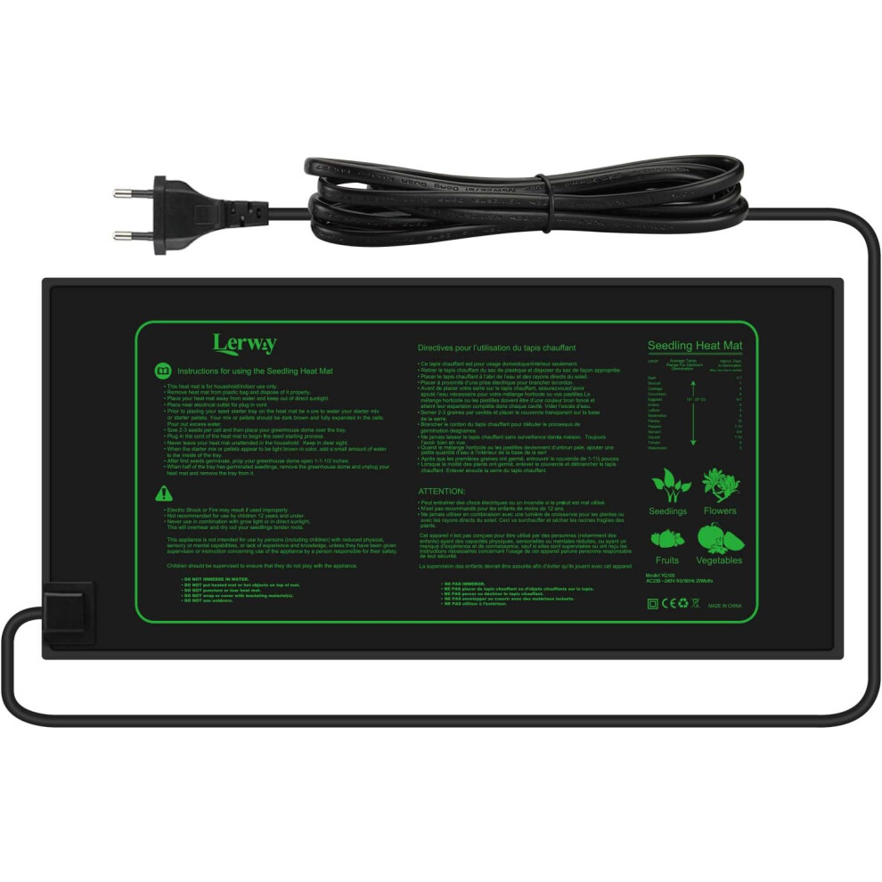 Waterproof Plant Heating Mat, Germination Greenhouse, Accelerates Seed Germination, Heating Pad for Reptiles and Amps-image-OPC-PM7WK8Z-NEW