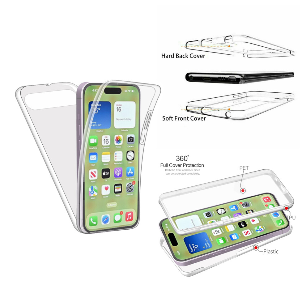 Case For Apple Iphone 17 Air Full 360 Protection Front And Back Cover Clear 3479073075630