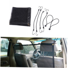 Backseat Pet Fence Adjustable Black Mesh Barrier for Cars, SUVs and Trucks, Dog Car Divider and Safety Net