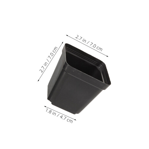 100 Pièces Carrés Pots De Trous Drainage Réutilisables 2