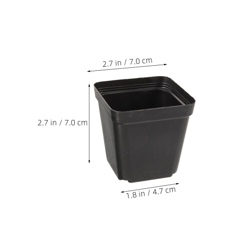 100 Pièces Carrés Pots De Trous Drainage Réutilisables 1