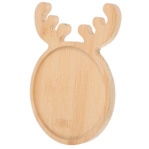 2 Pezzi Per Mosaico In Bamboo Cervo Natale 1