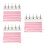 3 Sets Nagelpracticastandaard Met Acrylbasis Valse Nageltips Bord 5