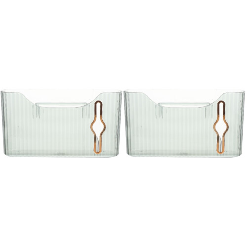 2Pcs Plastic Trash Bag Holder For Kitchen Decorative Container 1