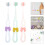 9 Pezzi Spazzolini Denti Soft Girl: Tripla , Morbidi 11