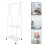 1St Staande Kledinghouder Staal Witte Garderobe Organizer 2