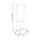1St Staande Kledinghouder Staal Witte Garderobe Organizer 7