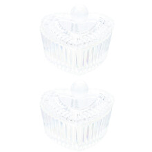2 Stuks Manicure Cup Met Kristallen Opberghouder Decoratie Doos