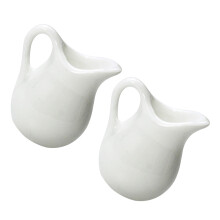 2 Sztuki Mini Czajniczki Porcelanowe Na Sos Biały Kuchenne Akcesoria