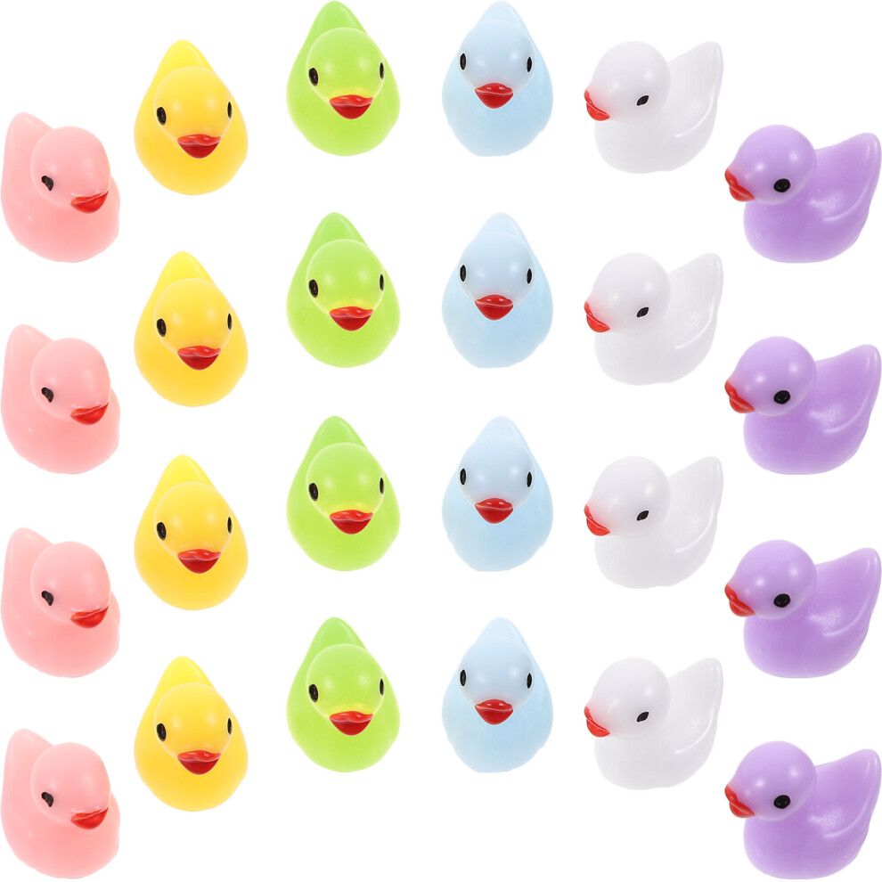 120 Sztuk Figurka Kaczki Z żYwicy ZwierzęCe Ozdoba RzeźBa-image