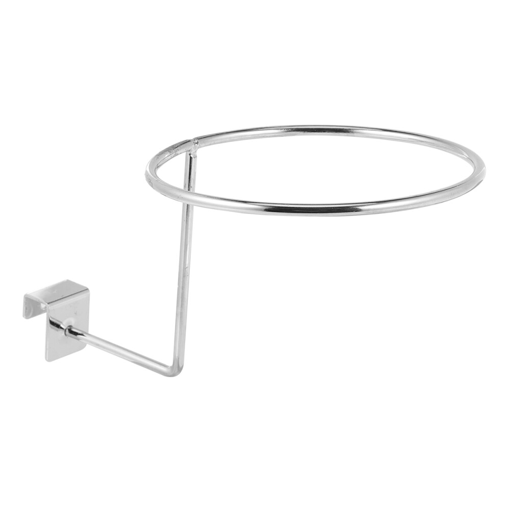 6Mm ŻElazny HełM Kapelusz Wystawowy Stojak Na Peruki Srebrny-image