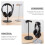 1Gaming Headset Display Rek Zwart Voor En Opslag 11
