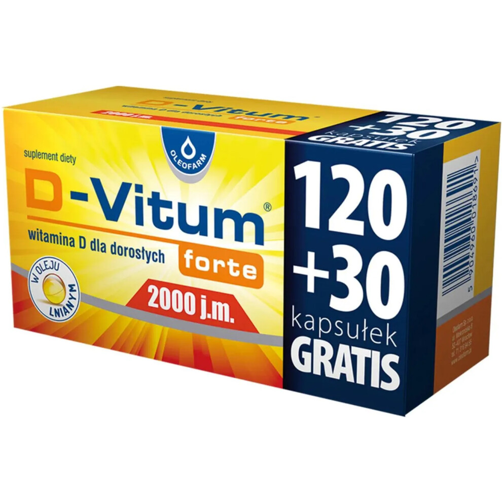 Oleofarm D-Vitum 2000 Forte 150X Capsules Ibuvit Vigantol