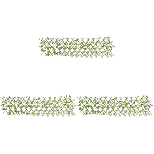 3Pcs Artificial Leaf Hedge Screen for Outdoor Garden Use 1