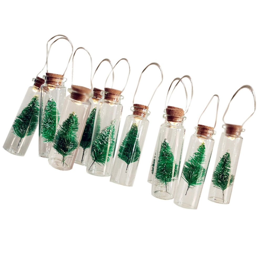 ŚWiąTeczne Lampki WisząCe W Butelkach Z Ozdobami Choinkowymi-image